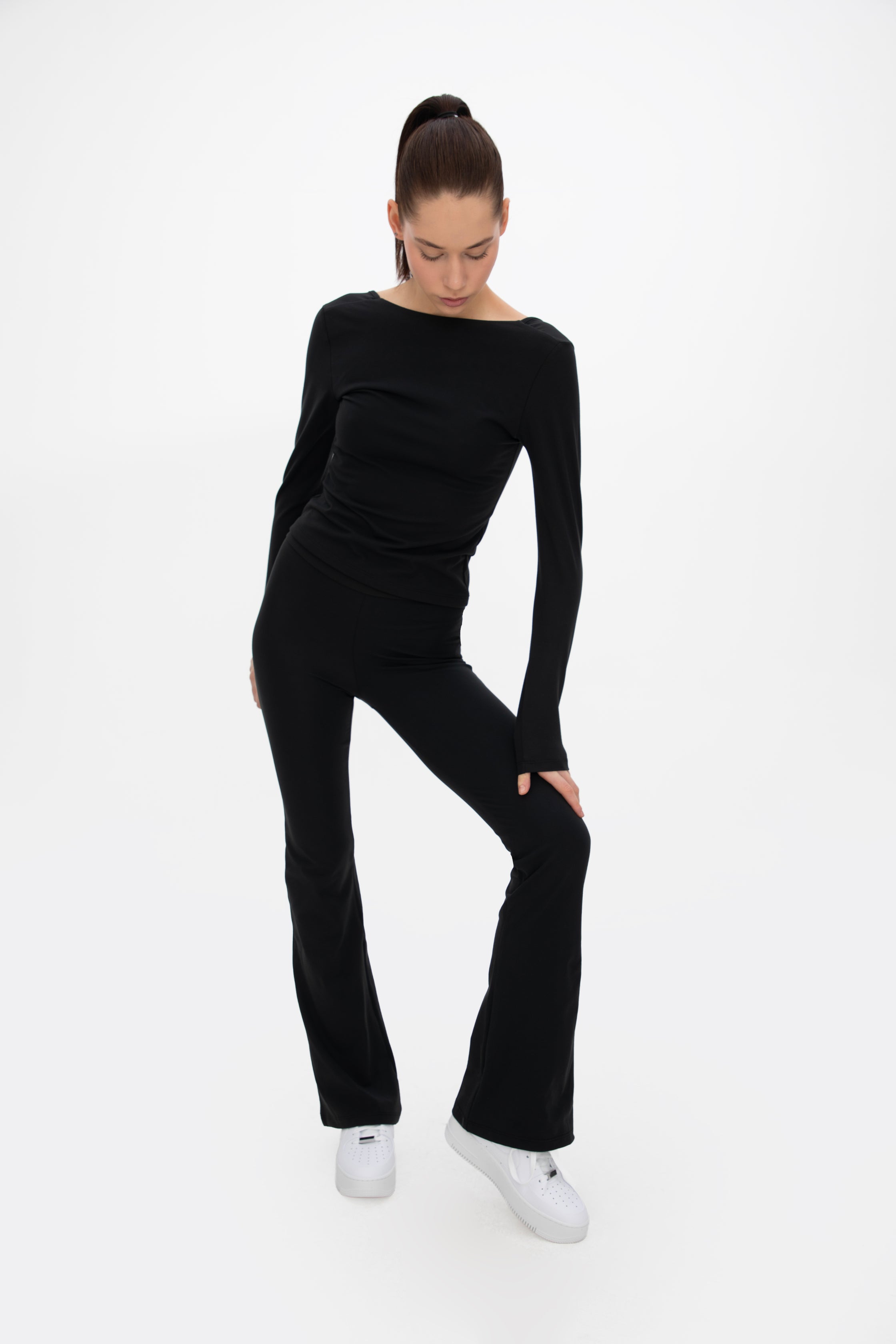 Comfort High Rise Flare Pantolon
