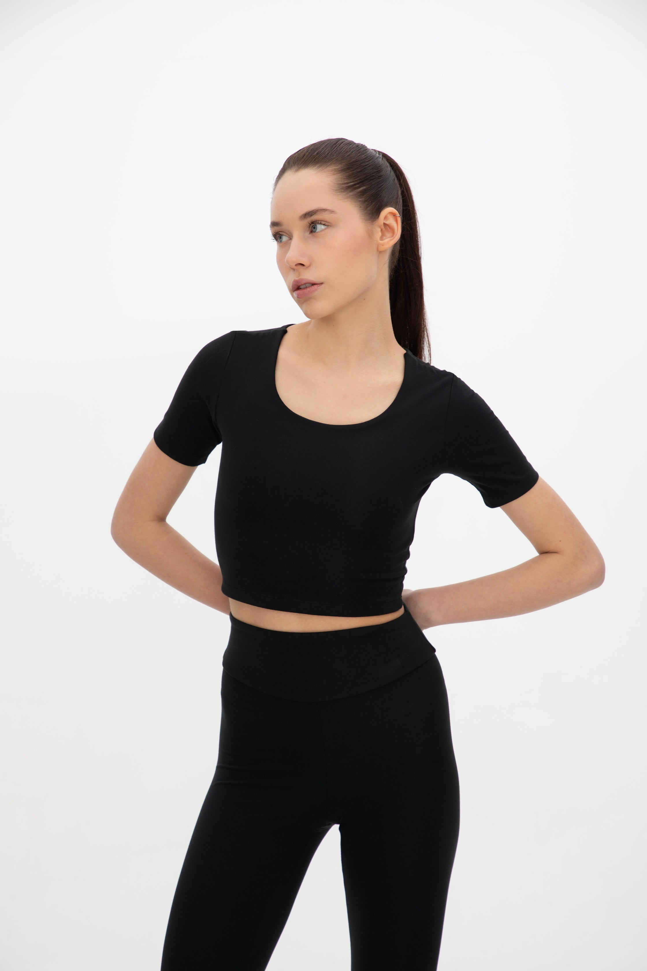 Comfort Kısa Kollu Crop Tişört