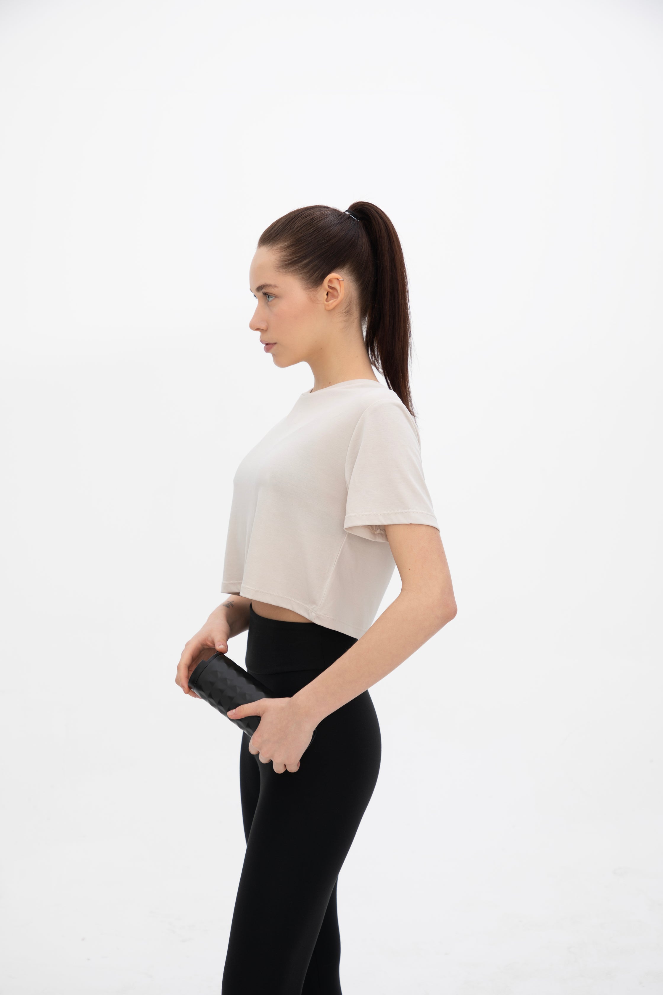 Kısa Kollu Crop Tişört