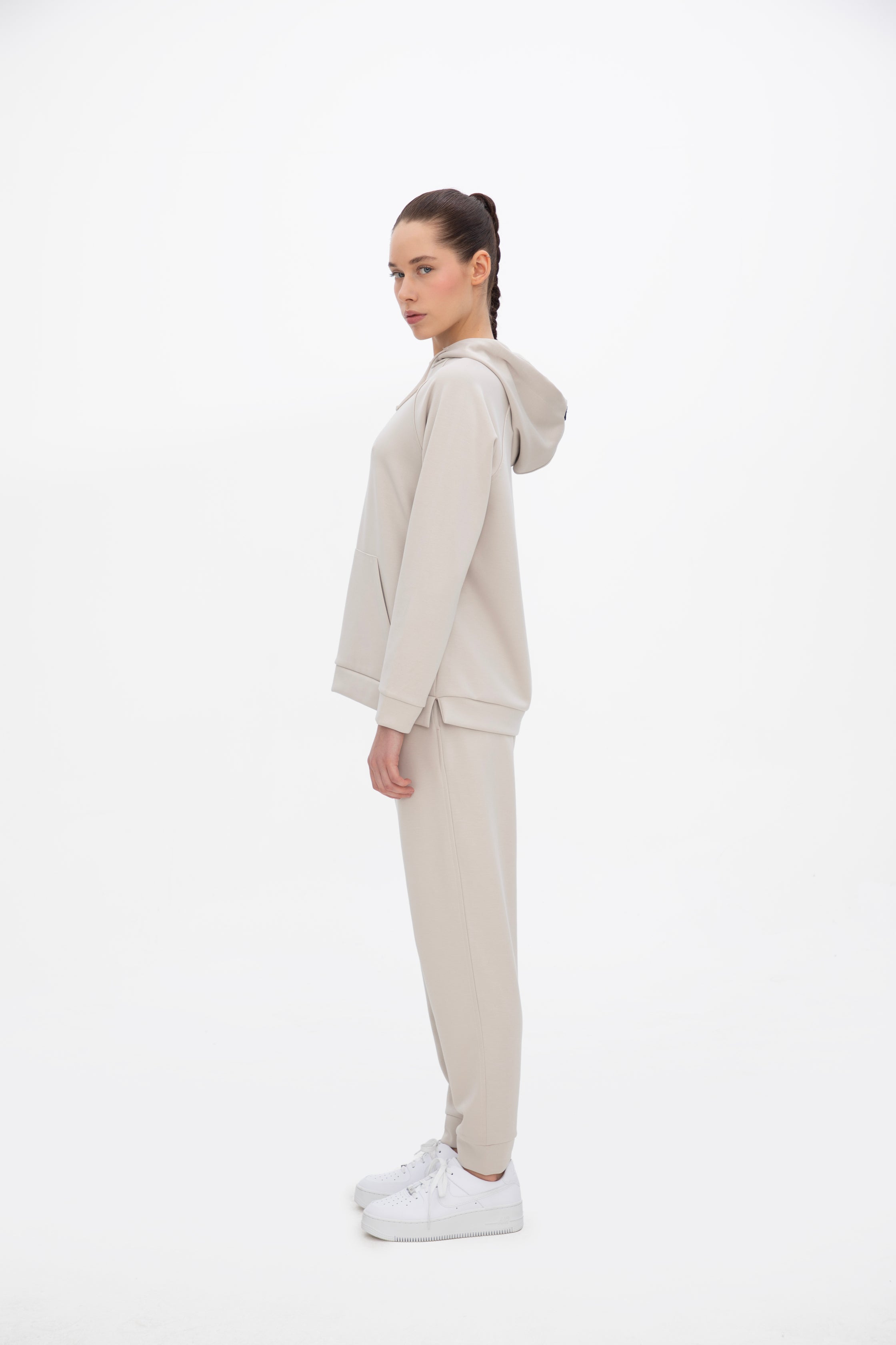 Peach Fuzz Effect Jogger Pantolon